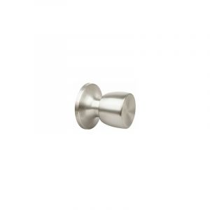 Bouton de poignée de porte tubulaire chromé mat