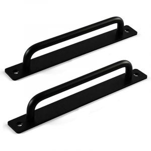 Poignee Portail Exterieur, Poign&eacute;e de Porte Coulissante, Poign&eacute;e de porte de Grange, Poign&eacute;e de Porte de Quincaillerie pour Porte en Bois (2 Pi&egrave;ces,