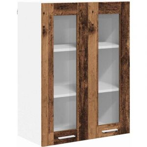 Armoire suspendue avec porte Riga Bois ancien 60 x 31 x 80 cm vidaXL