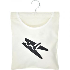 2 Pièces Sac à Pinces à Linge,Panier Pince à Linge a Suspendre,Panier epingle a Linge,Sac a Linge,avec Crochets, pour Pinces à Linge, Panier à Pinces