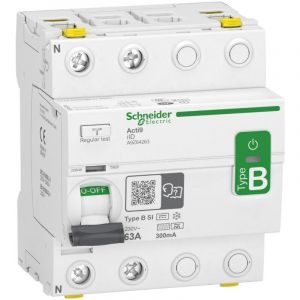 Schneider Electric - Acti9 iID interrupteur différentiel 2 Pôles 63A 300mA type b si 400V schneider A9Z64263
