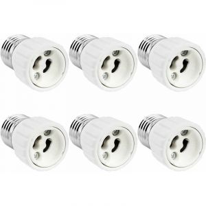 Lucky-88 - Adaptateur De Douille E27 Vers Gu10, 0-250V, Max. 200W, Convertisseur De Douille Visser E27 En Culot Pour Gu10 Ampoule Led, Lampe Halogène