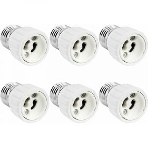 Adaptateur De Douille E27 Vers Gu10, 0-250V, Max. 200W, Convertisseur De Douille à Visser E27 En Culot Pour Gu10 Ampoule Led, Lampe Halogène Et Cfl,