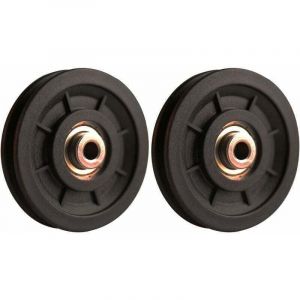 90 mm Roulement Poulie Nylon, Poulie Musculation, Roue Universelle pour cable Machine Gym &eacute;quipement Porte de Garage, Porte coulissante poulie