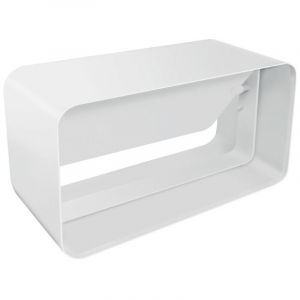 La Ventilazione - Manchon avec clapet anti-retour pour tube Ventilation rectangulaire 150 x 70 mm Blanc - First Plast