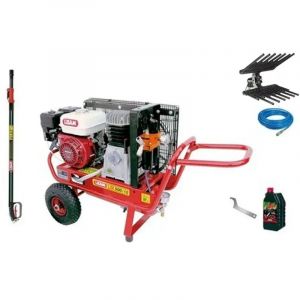 Kit de r&eacute;colte d'olives pour 1 op&eacute;rateur Lisam LM031 professional LM 500/10 motocompresseur avec moteur Honda GX 160 - AT04 2,50-4,00 mt