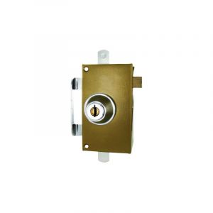Serrure 3 points verticale à tirage kleops Doré 140 mm Gauche x - Doré