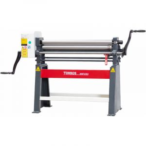 Torros - Rouleuse manuelle à 3 rouleaux asymétriques largeur du travail 1050 mm épaisseur jusque 2 mm en acier RMF1000