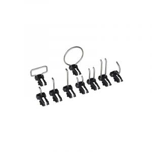 Set d'accroches Sortimo 9 pces pour WorkMo (plaque Alu)