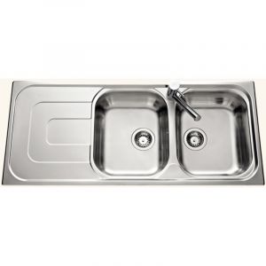 EWI - vier inox lisse Luisina debussy 2 bacs 1 &eacute;gouttoir
