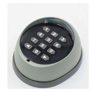 Clavier en m&eacute;tal pour ouvre-porte, clavier &agrave; code roulant 433 MHz, clavier de contr&ocirc;le d'acc&egrave;s pour porte de garage de haute qualit&eacute;, noir et gris