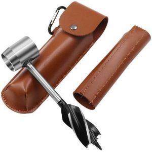 Clé à tarière manuelle foret à main pour le travail du bois Clé à tarière manuelle Foret hélicoïdal manuel outil de survie pour Le Camping.