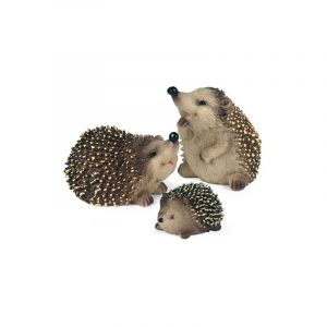 Yzmrbdqc - Gift Boutique Mini Hérisson Figurine Fée Jardin Statue Lot de 3 Résine Figurines Pelouse Miniature Micro Paysage Animal Extérieur Patio