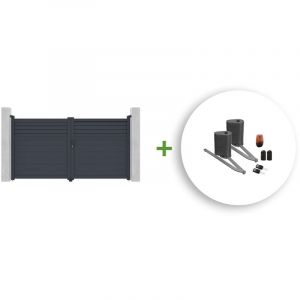 Casanoov - Portail battant motoris&eacute; 3m carpatia H.160cm + Motorisation bunker B500