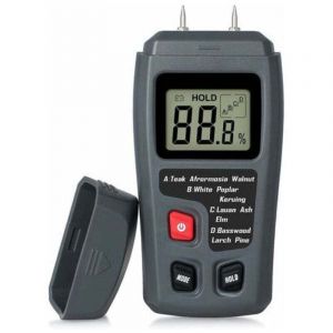 Testeur d'humidité du bois portable Testeur d'humidité du bois Testeur d'humidité lcd pour bois de chauffage Mesure de l'humidité du papier (avec