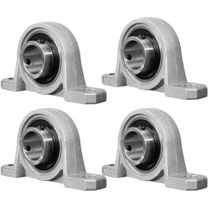 4 Pi&egrave;ces 20 mm Roulement avec Support, Palier d'Arbre en Alliage de Zinc, Bride Al&eacute;sage Auto, Roulements Alliage de Zinc， Palier Roulement en
