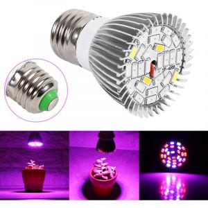 Sjlerst - Rubberskin 5W E27 led élèvent la pleine ampoule de spectre d'ampoule pour des plantes d'intérieur végétal Veg fleur pour Jardin 28 Leds