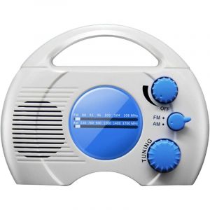 Radio de douche &ndash; SY-910 5 niveaux &eacute;tanche AM FM Radio de douche compacte haut-parleur int&eacute;gr&eacute; Audio Accessoires de d&eacute;tente pour la maison Lecteur
