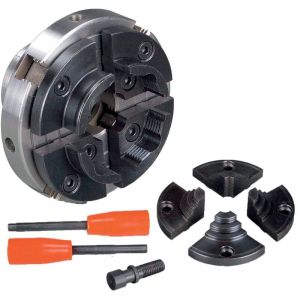 Mandrin &agrave; bois &agrave; 4 mors &oslash; 100 mm M33x3,5 avec mors interchangeables Holzstar 5931023