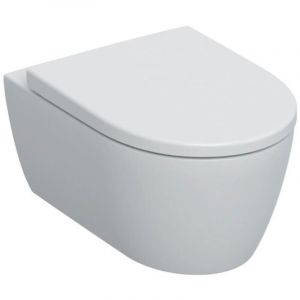 Flaminia - Cuvette suspendu 36x53 cm blanc brillant - Geberit Icon Rimfree