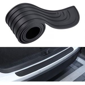 Protection Pare Choc Voiture,90cm x 7cm Protection de Seuil de Chargement en Caoutchouc, Protecteur Pare-Chocs Arri&egrave;re Autocollante,Compatible avec
