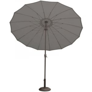 Parasol - - Effet parapluie composé de 16 baleines Gris anthracite Diamètre : 2.70 m