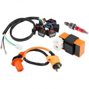 CDI Racing Spark Plug Magneto Stator pour GY6 125cc 150cc Moped