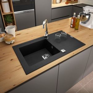 CAREA - &Eacute;vier Granit ARCOS 1 bac Noir