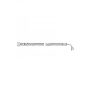 Flexible de bruleur fioul avec ecrou-raccord 3/8'et coude sr 6 ll r 1000 mm, pour Weishaupt WL10/WL20