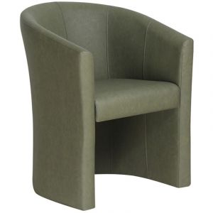 Meublorama - Fauteuil de salon kyoto &ndash; Confortable &ndash; Vert &ndash; Style vintage