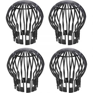 Lot de 4 crapaudines pour goutti&egrave;re d&rsquo;environ 13,2 x 14,5 cm (diam&egrave;tre x hauteur)-AIMOONSA