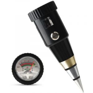 Capteur d'humidit&eacute; du sol , PH 3-8/humidit&eacute; 1-8, analyseur testeur d'acidit&eacute;, d&eacute;tecteur &agrave; longue sonde m&eacute;tallique pour plantes