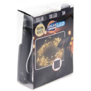 Guirlande mLED Blanc chaud IP44 solaire 5m BASICS