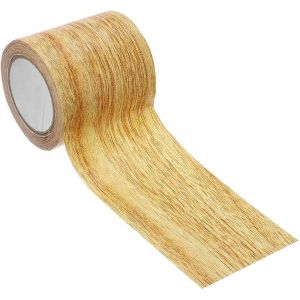 Ruban adhésif imitation grain de bois imperméable pour réparation de rayures de sol - Effet bois - Pour meubles, armoires, portes, sols, tables,