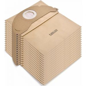 15 Sacs Aspirateur pour Karcher WD2 MV2 6.904-322.0 wd 2.200 WD2250 A2004 A2054 A2099 Sacs Filtre Papier de Rechange pour Aspirateur Wet & Dry, Sac