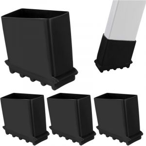 Noir, Antid&eacute;rapant &eacute;tape &eacute;chelle Pieds, 4PCS Pied Echelle Caoutchouc, Universel Patin Escabeau, Pied Escabeau Pour Echelles &agrave; Chevrons