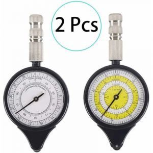 Fei Yu - 2 Pcs Carte Télémètre Odomètre Multifonction Compass Curvimètre Appareil, Opisomètre, Curvimètre, Distance Calculatrice Carte Mesureur