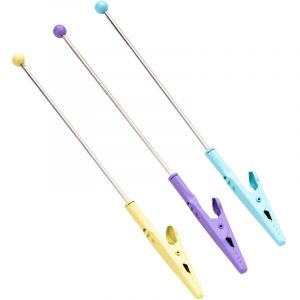 Pince crocodile multicolore en fil m&eacute;tallique, pince m&eacute;mo en m&eacute;tal, pince crocodile &agrave; longue queue, pince photo, pince &agrave; cartes, accessoires de