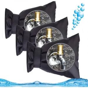 Lot de 3 Couvercle de robinet, couvercle de tuyau d'eau, couvercle de protection antigel pour robinet, couvercle antigel ext&eacute;rieur pour robinets