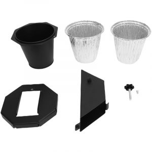 Bac &agrave; graisse am&eacute;lior&eacute; avec couvercle et 2 sacs poubelle, r&eacute;cup&eacute;rateur de graisse pour fumoir, compatible avec Traeger, Pit Boss, Z Grills, Recteq et