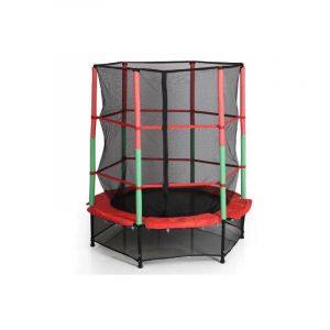 Skecten &ndash; Trampoline de jardin premium 140 cm x 160 cm &ndash; Filet de s&eacute;curit&eacute; &ndash; Charge maximale &eacute;lev&eacute;e &ndash; Pour enfants et adultes &ndash; PVC et acier