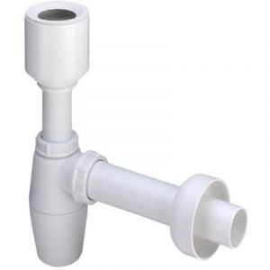 Siphon urinoir bouteille 50x40 plastique/blanc