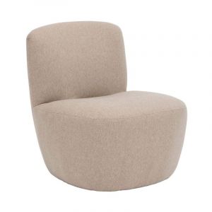 Atmosphera - Chauffeuse Design 'Leone' 71cm Beige