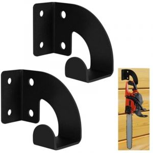 2 supports pour tronçonneuse, support mural robuste, organisateur, support mural pour tronçonneuse, support pour tronçonneuse pour jardin, garage,