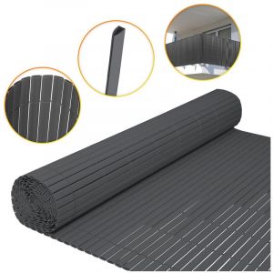 Einfeben - Canisse pvc double face,PVC Brise Vue pour Jardin, Balcon et Terrasse, Résistant, Intimité, avec Surface Texturée, 120 x 500 cm