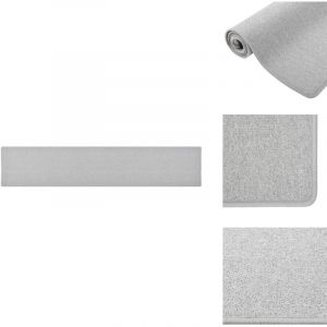 Vidaxl - Tapis de couloir Gris clair 80x400 cm - Tapis De Couloir - Tapis Intérieur - Tapis Moderne - Tapis Design - Tapis Gris