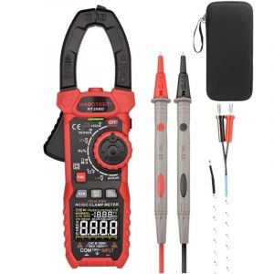 HT208D Pince Ampèremétrique 1000 A, 6000 points True RMS AC/DC Pince ampèremétrique Numériquee, Mesure la Tension, Température, Capacité, Résistance,