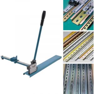 Coupe-rail DIN Manuel Machine de coupe de rails de guidage en aluminium avec r&egrave;gle de mesure pour la coupe de C45/DZ47/DC-35/TS35