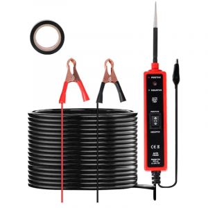 D&eacute;tecteur de Testeur de Circuit &Eacute;lectrique Voiture CC 6V 12V 24V Test Light Auto Lampe Temoin Analyseur de Circuit LED Sonde de Tension &Eacute;lectrique