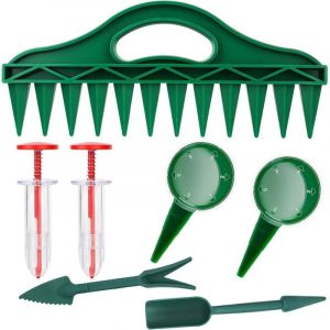 7 Pcs Distributeur de Graines Manuel Mini Semoir &agrave; Semences a, Outil de Jardin Pr&eacute;cision pour L&eacute;gumes, Fleurs et Petites Graines Plantation Facile en